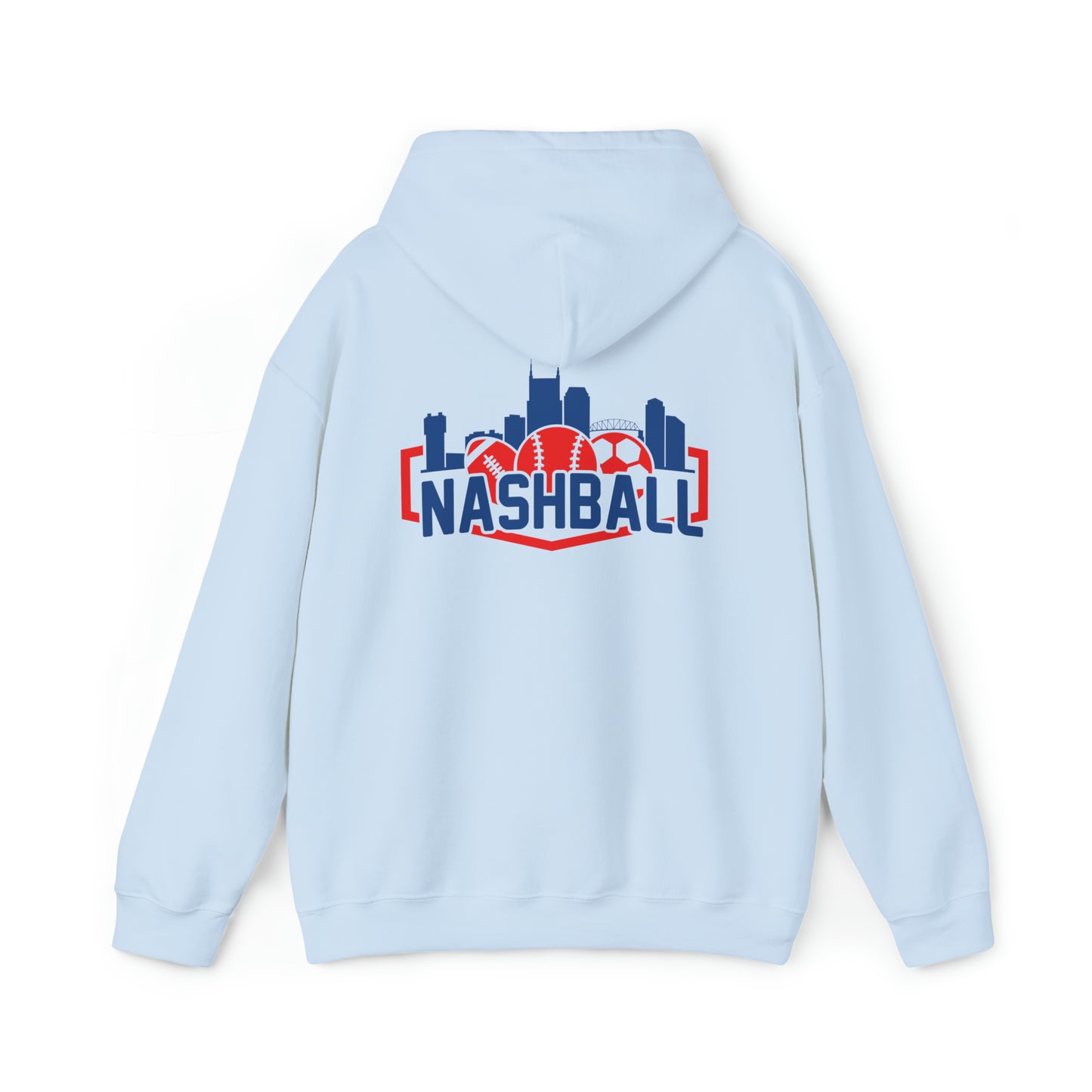 Unisex Heavy Blend™ Hooded Sweatshirt - Baseball + Music City = New Sound of Summer