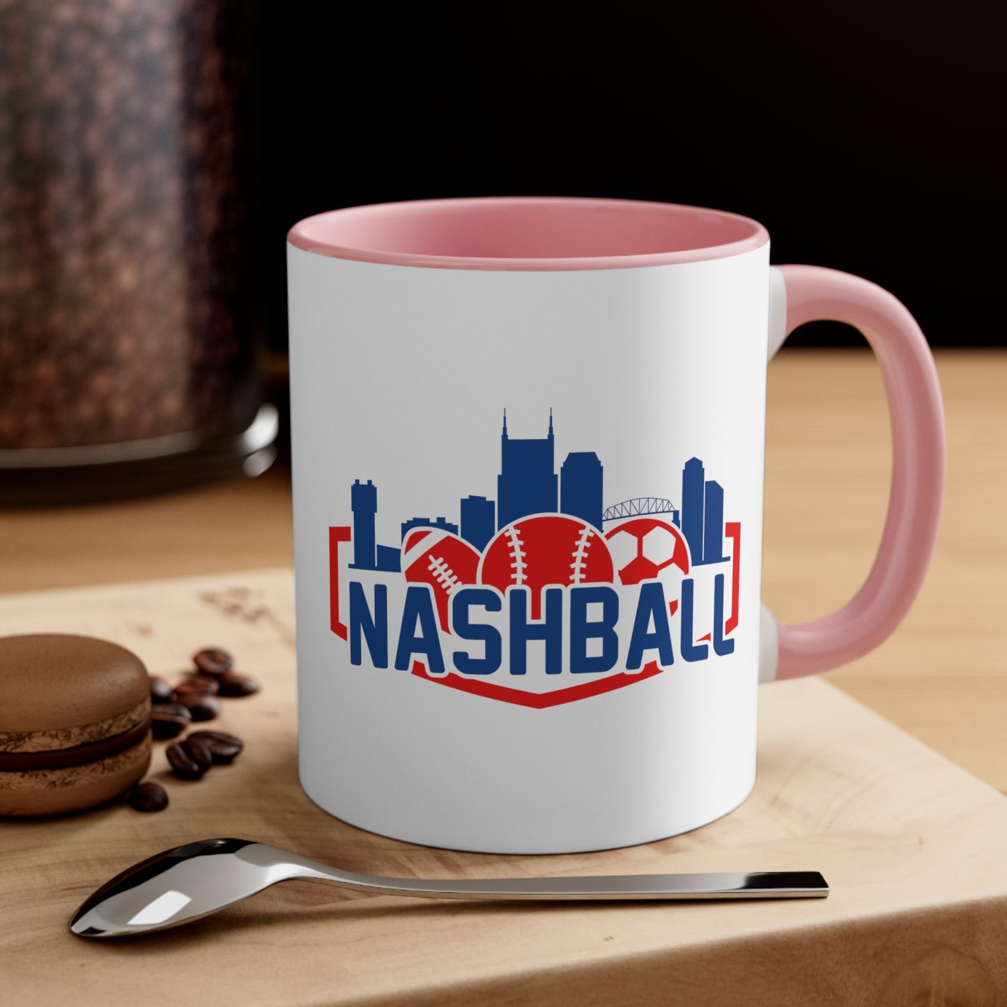 Accent Coffee Mug, 11oz - Baseball + Music City = New Sound of Summer