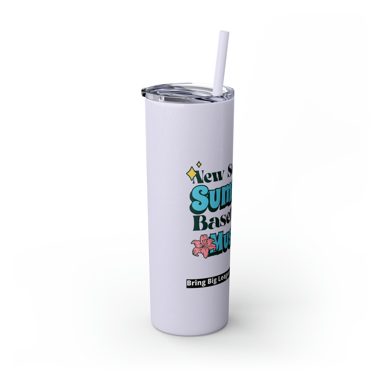 Skinny Tumbler with Straw, 20oz - New Sound of Summer floral