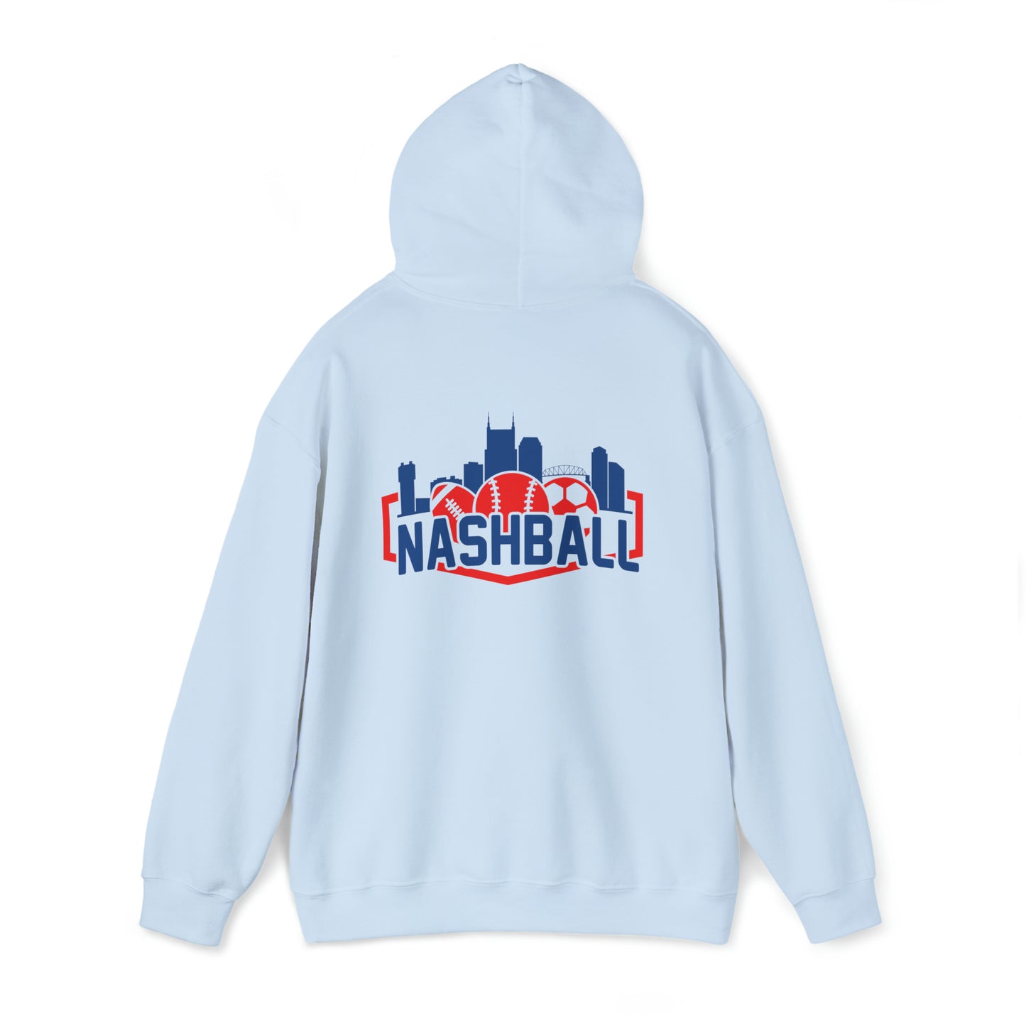 Unisex Heavy Blend™ Hooded Sweatshirt - Baseball + Music City = New Sound of Summer