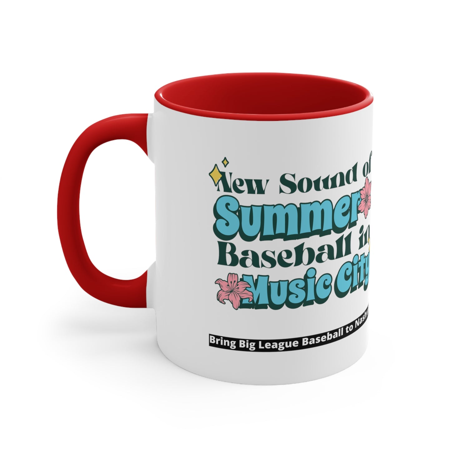 Accent Coffee Mug, 11oz - New Sound of Summer floral