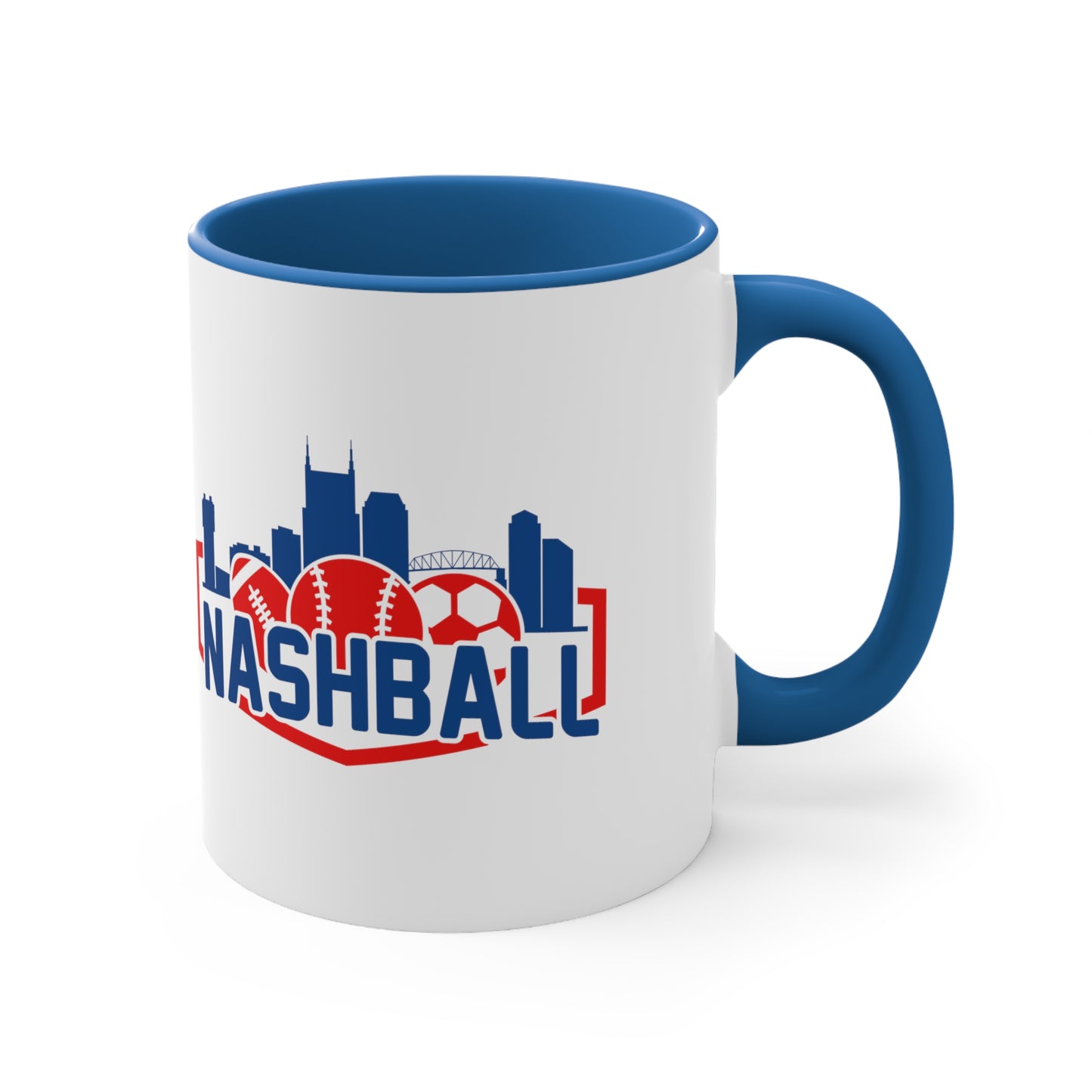 Accent Coffee Mug, 11oz - Baseball + Music City = New Sound of Summer