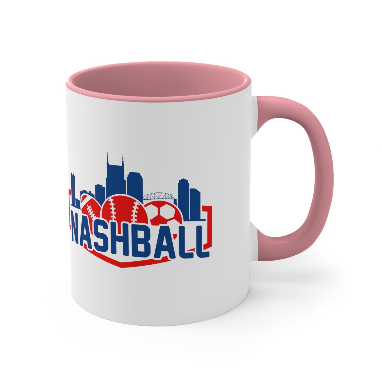 Accent Coffee Mug, 11oz - Baseball + Music City = New Sound of Summer