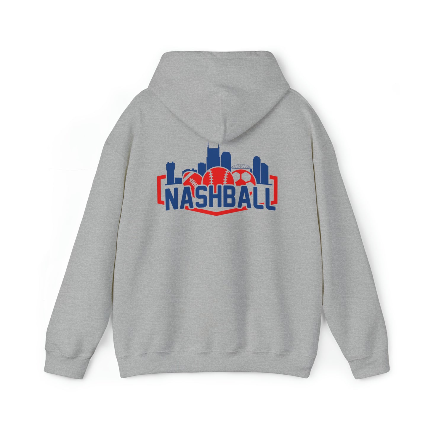 Unisex Heavy Blend™ Hooded Sweatshirt - Baseball + Music City = New Sound of Summer