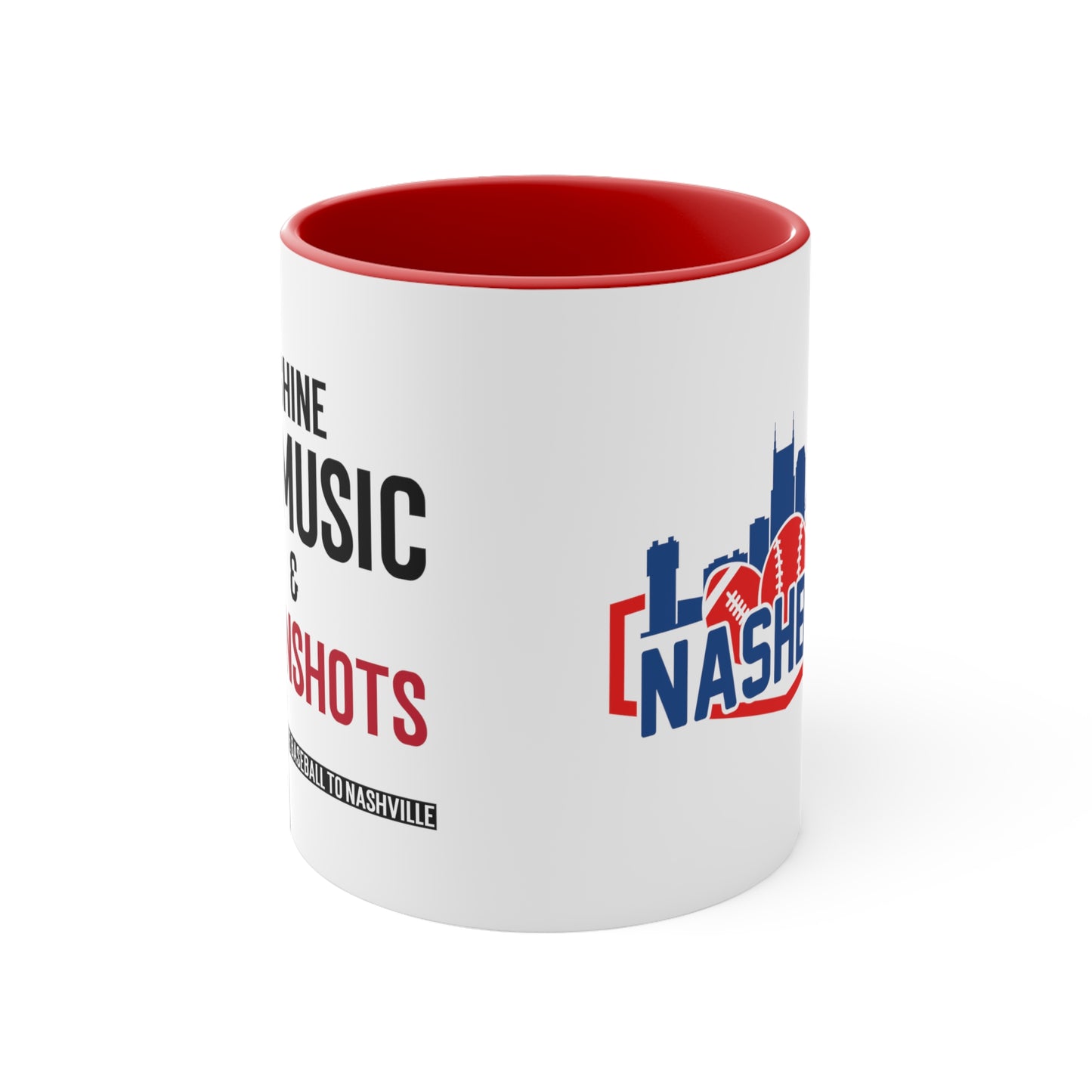 Accent Coffee Mug, 11oz -Moonshine Music & Moonshots