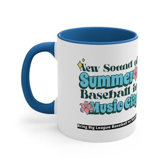 Accent Coffee Mug, 11oz - New Sound of Summer floral