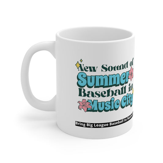 Ceramic Mug 11oz  - New Sound of Summer - Floral