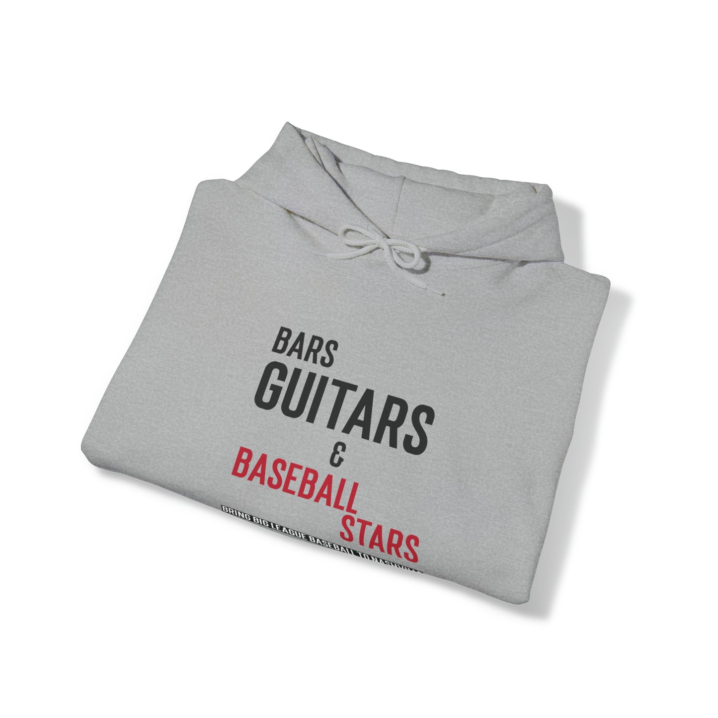 Unisex Heavy Blend™ Hooded Sweatshirt - Bars, Guitars & Baseball Stars