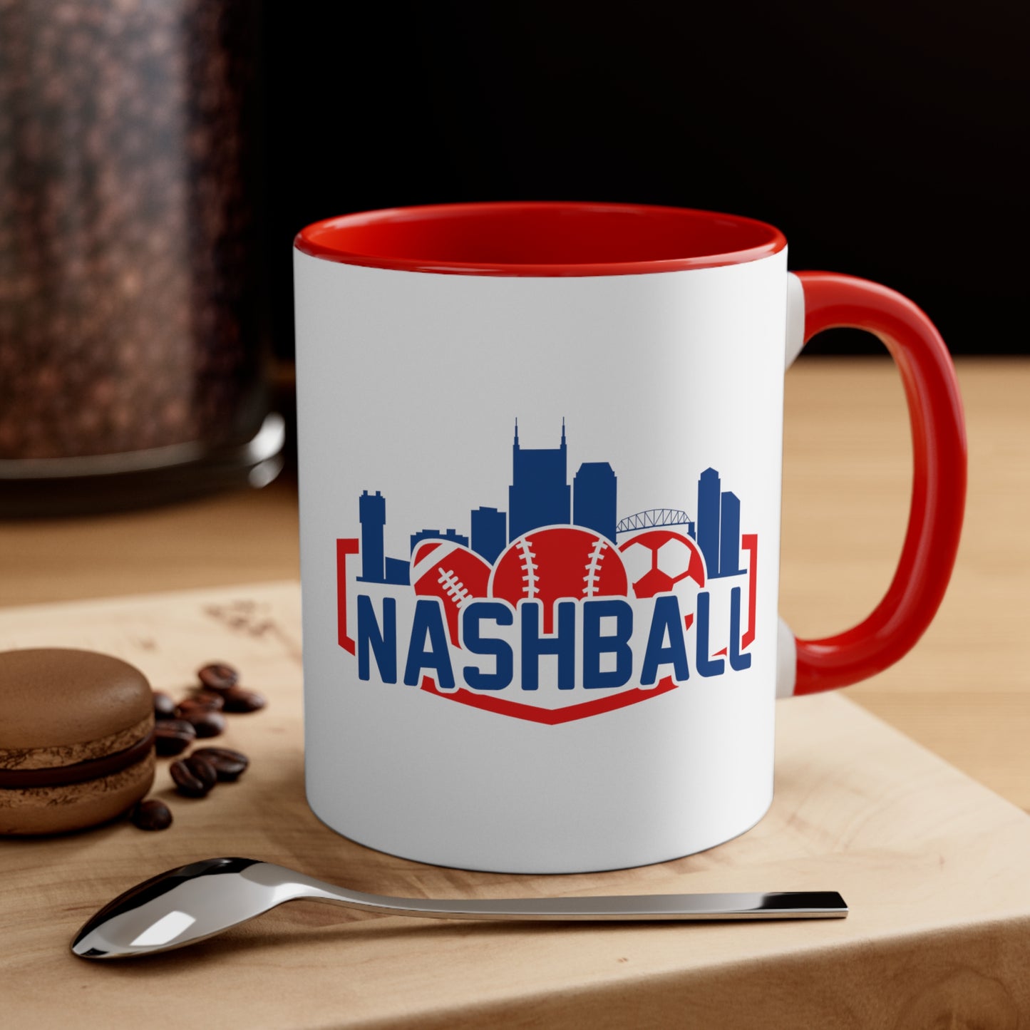 Accent Coffee Mug, 11oz - Baseball + Music City = New Sound of Summer