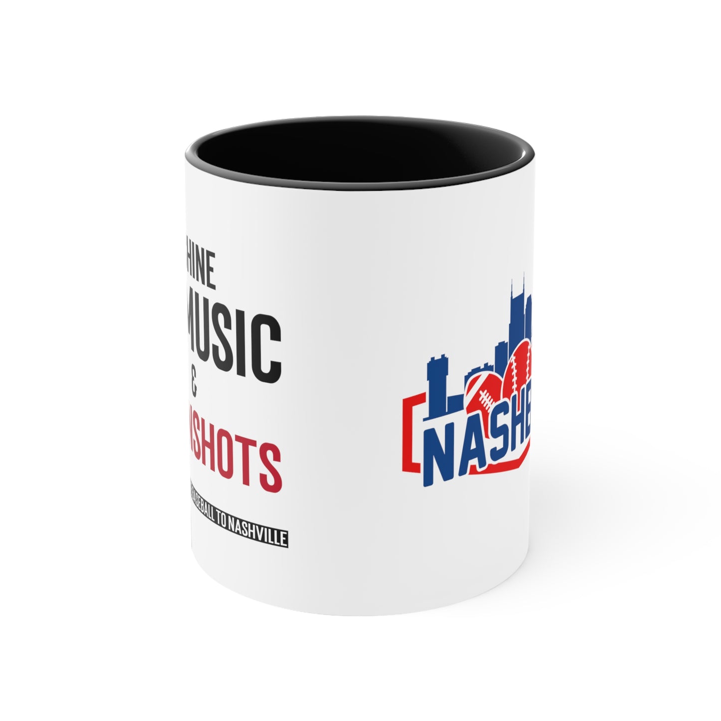 Accent Coffee Mug, 11oz -Moonshine Music & Moonshots