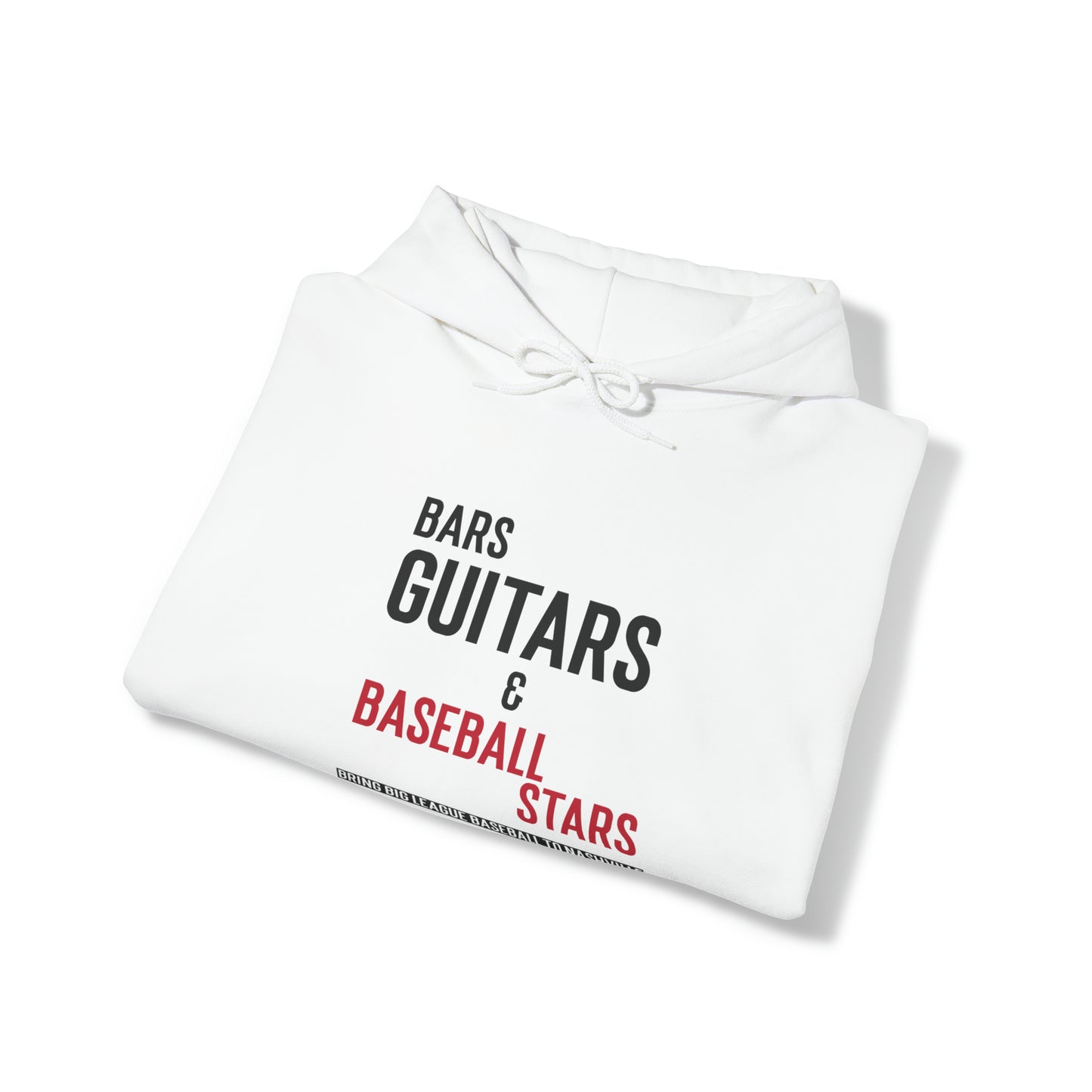 Unisex Heavy Blend™ Hooded Sweatshirt - Bars, Guitars & Baseball Stars