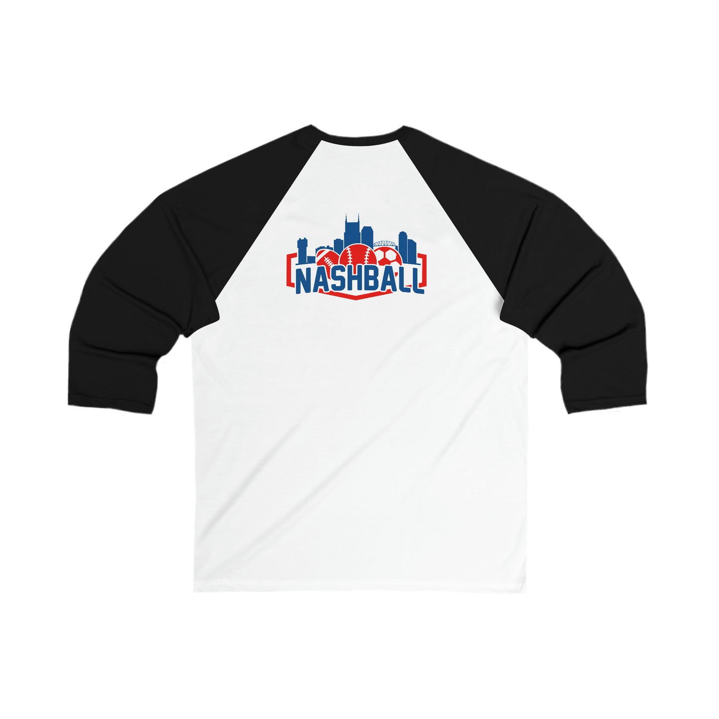 Unisex 3\4 Sleeve Baseball Tee - Broadway, Bourbon & Baseball