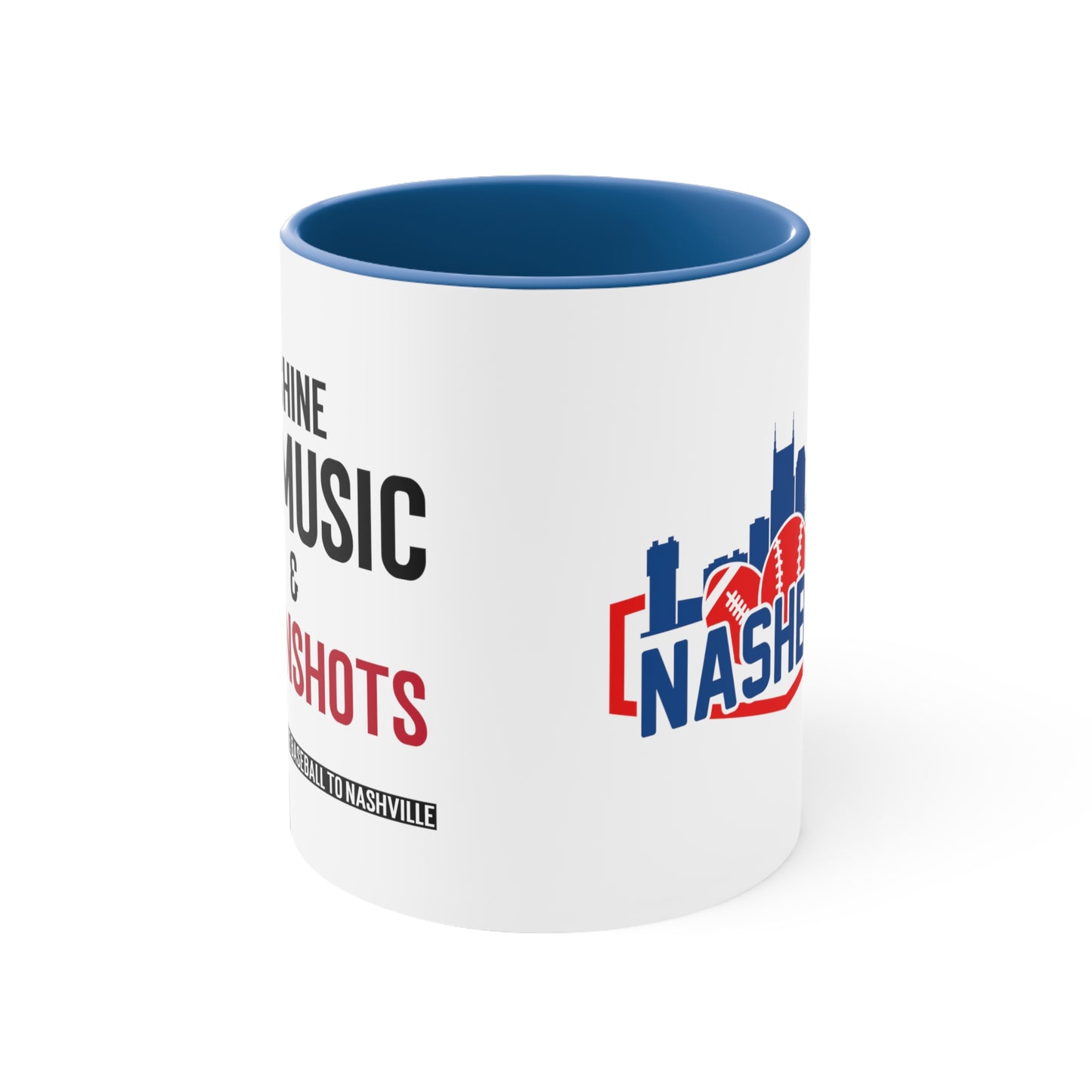 Accent Coffee Mug, 11oz -Moonshine Music & Moonshots