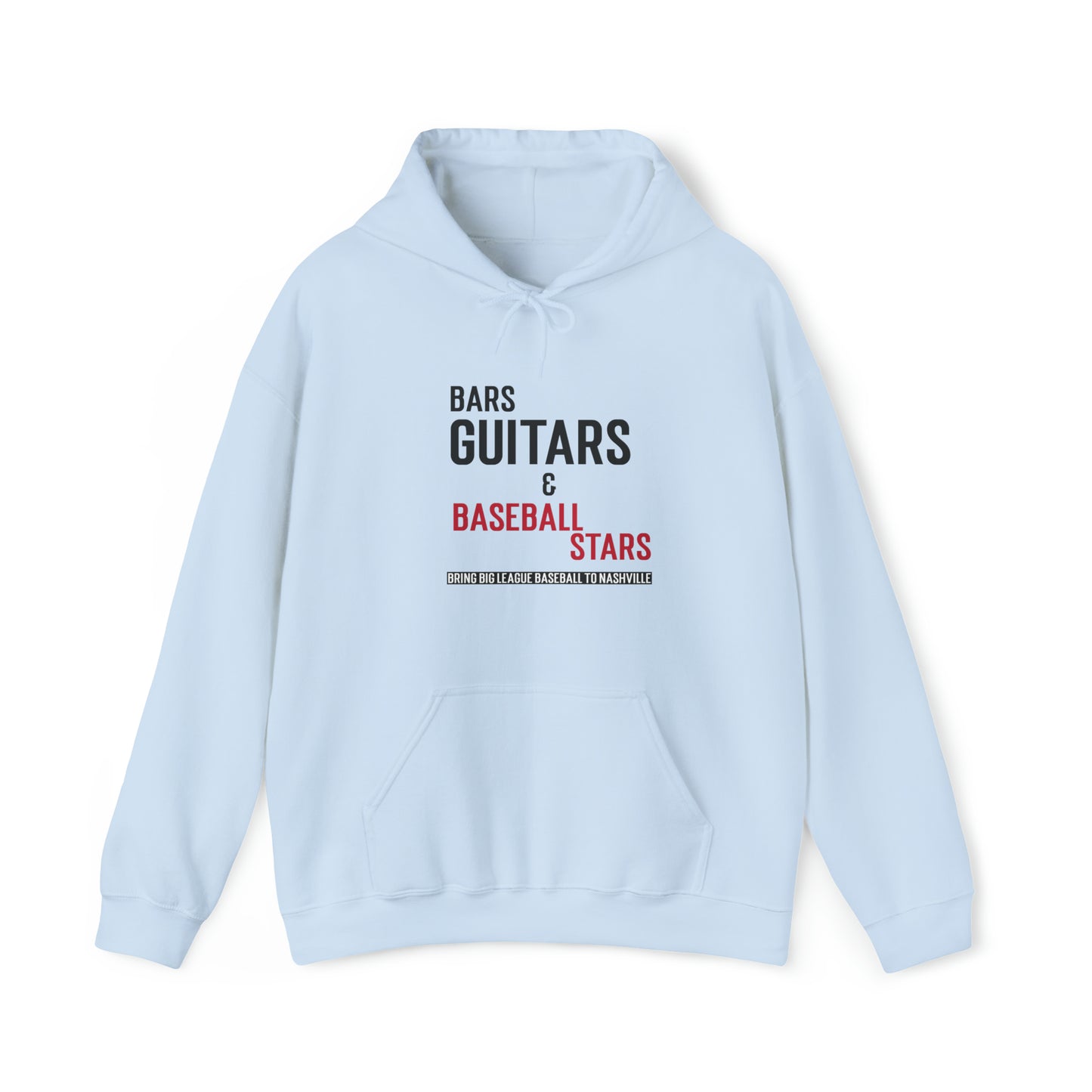 Unisex Heavy Blend™ Hooded Sweatshirt - Bars, Guitars & Baseball Stars