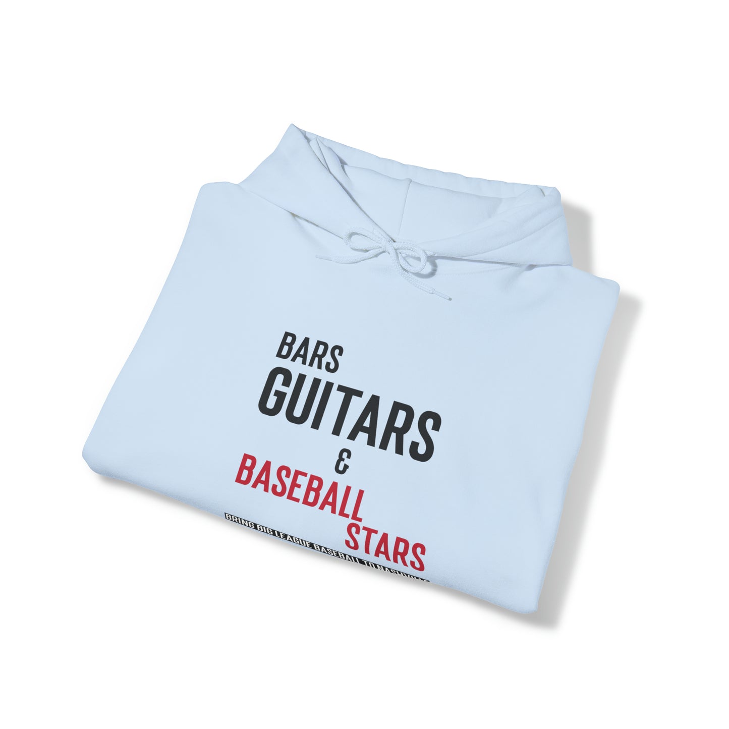 Unisex Heavy Blend™ Hooded Sweatshirt - Bars, Guitars & Baseball Stars