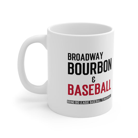 Ceramic Mug 11oz - Broadway Bourbon & Baseball