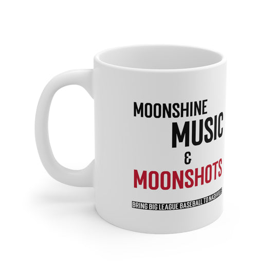 Ceramic Mug 11oz  - Moonshine Music & Moonshots