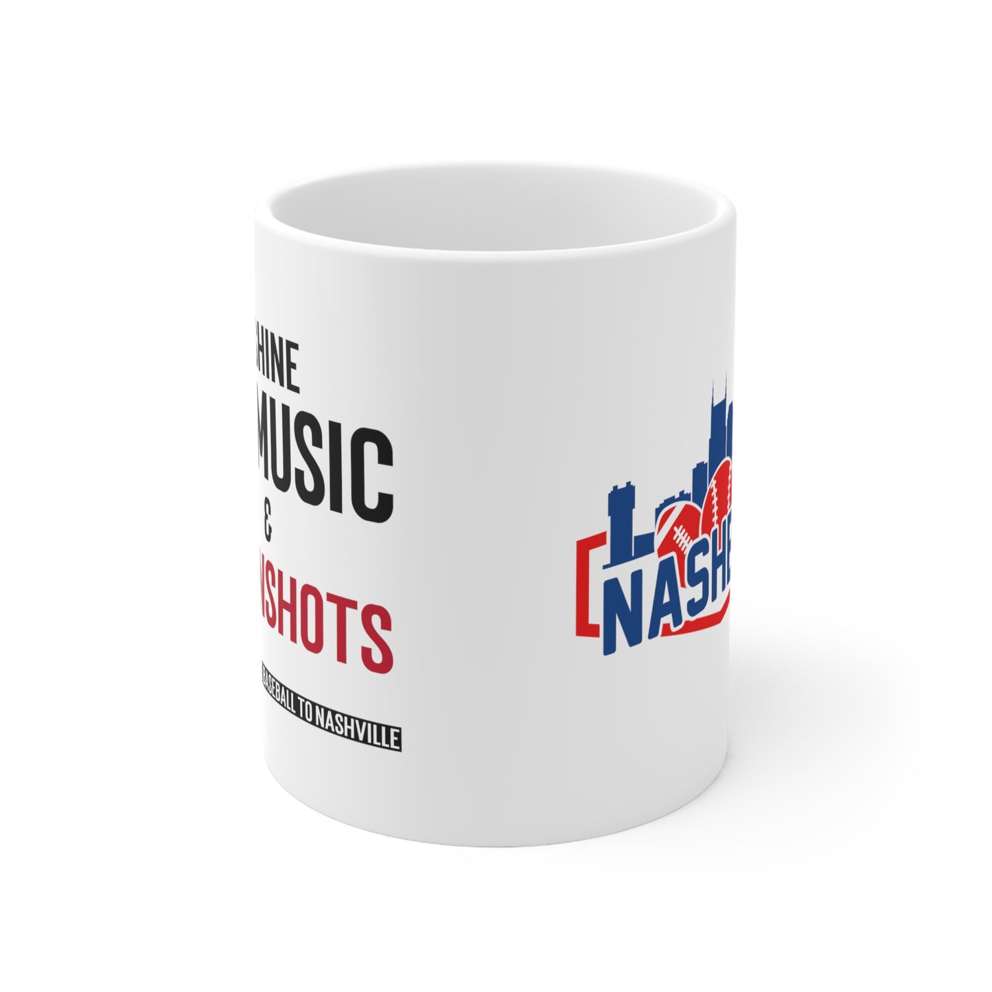 Ceramic Mug 11oz  - Moonshine Music & Moonshots