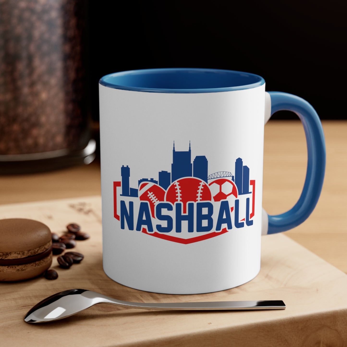 Accent Coffee Mug, 11oz - Baseball + Music City = New Sound of Summer