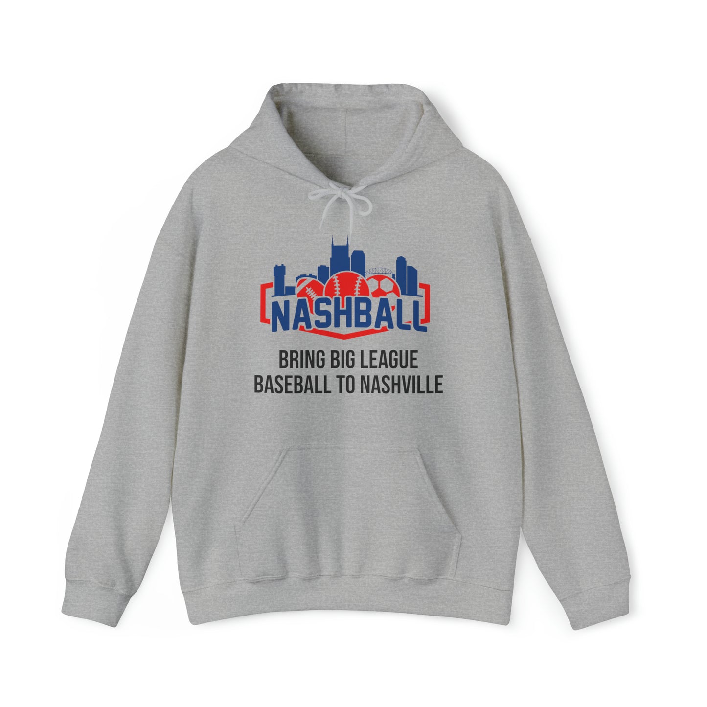 Unisex Heavy Blend™ Hooded Sweatshirt - Nashball Bring Baseball to Nashville