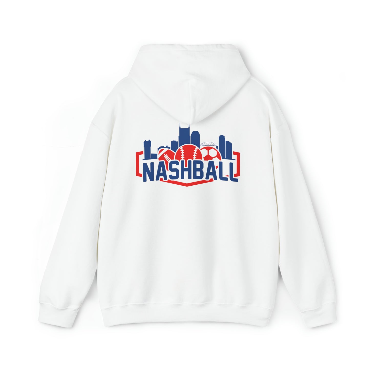 Unisex Heavy Blend™ Hooded Sweatshirt - Baseball + Music City = New Sound of Summer